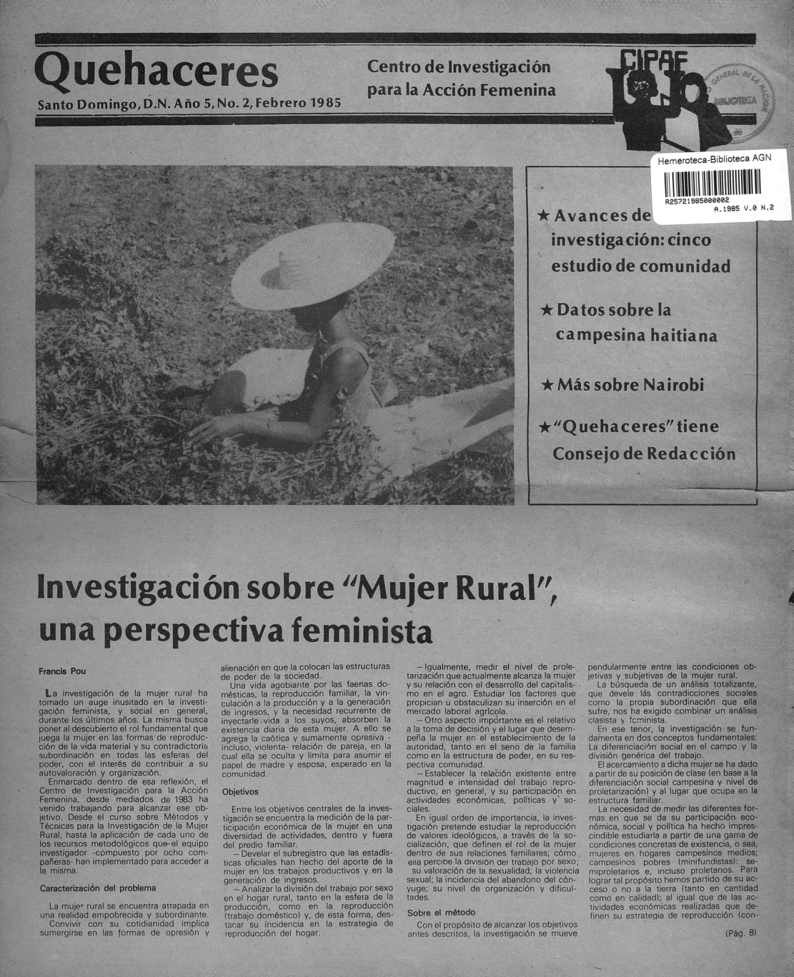 Portada del Núm. 6